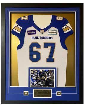 CFL Jersey Framing