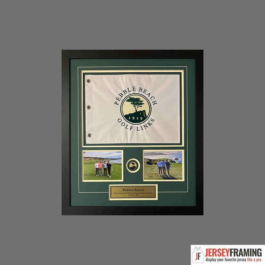 Masters tournament memorabilia frame