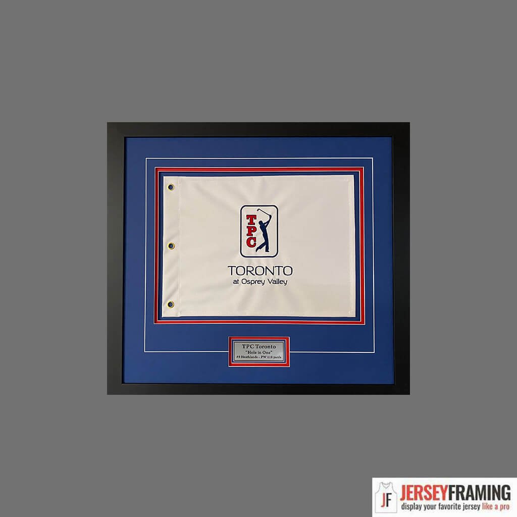 Custom golf flag frame