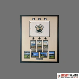 Custom golf display for Masters flag